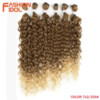 Afro Kinky Curly Hair Bundles Synthetic Hair Extension