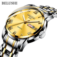 Men's Waterproof Stainless Steel Business Date Wrist Watch