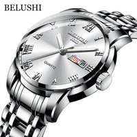 Men's Waterproof Stainless Steel Business Date Wrist Watch
