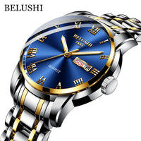 Men's Waterproof Stainless Steel Business Date Wrist Watch