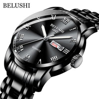 Men's Waterproof Stainless Steel Business Date Wrist Watch