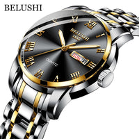 Men's Waterproof Stainless Steel Business Date Wrist Watch