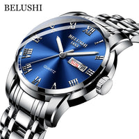 Men's Waterproof Stainless Steel Business Date Wrist Watch