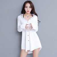 Women's Casual Plus Size Long Sleeve Shirt