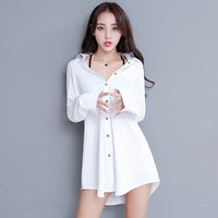 Women's Casual Plus Size Long Sleeve Shirt