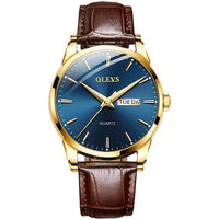Men's Top Brand Popular Classic Quartz Waterproof Leather Wrist Watch