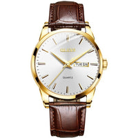 Men's Top Brand Popular Classic Quartz Waterproof Leather Wrist Watch
