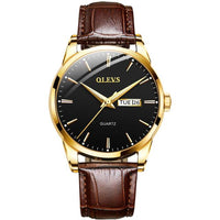 Men's Top Brand Popular Classic Quartz Waterproof Leather Wrist Watch