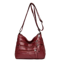 Women's High Quality Multi-Layer Soft Leather Shoulder Bag
