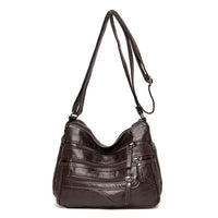 Women's High Quality Multi-Layer Soft Leather Shoulder Bag