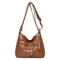 Women's High Quality Multi-Layer Soft Leather Shoulder Bag