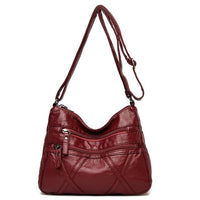 Women's High Quality Multi-Layer Soft Leather Shoulder Bag