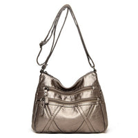 Women's High Quality Multi-Layer Soft Leather Shoulder Bag