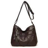Women's High Quality Multi-Layer Soft Leather Shoulder Bag