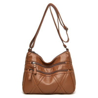 Women's High Quality Multi-Layer Soft Leather Shoulder Bag