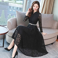 Vintage Lace Long Sleeve Dress