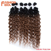 Afro Kinky Curly Hair Bundles Synthetic Hair Extension