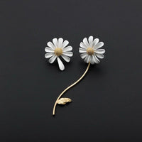 Cute Small Daisy Flower Stud Earrings