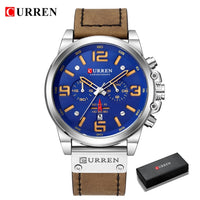 Newest Men's Top Brand Luxury Leather Quartz Wrist Watch