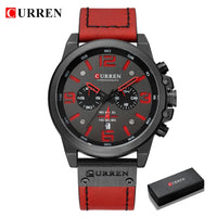 Newest Men's Top Brand Luxury Leather Quartz Wrist Watch