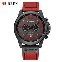 Newest Men's Top Brand Luxury Leather Quartz Wrist Watch