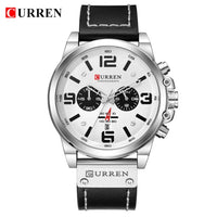 Newest Men's Top Brand Luxury Leather Quartz Wrist Watch
