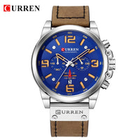 Newest Men's Top Brand Luxury Leather Quartz Wrist Watch