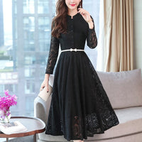 Vintage Lace Long Sleeve Dress