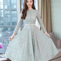Vintage Lace Long Sleeve Dress
