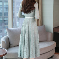 Vintage Lace Long Sleeve Dress