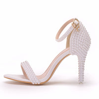 Fashion White Stiletto Wedding Shoes