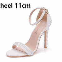 Fashion White Stiletto Wedding Shoes
