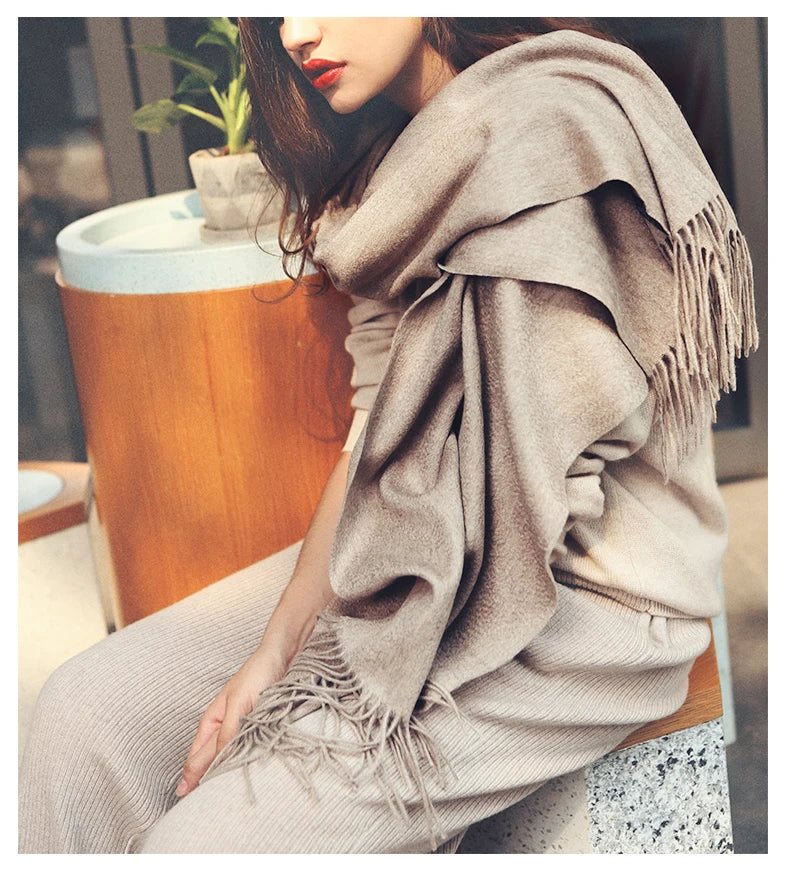 100% Women Cashmere Wool Scarf/Shawl
