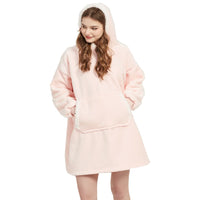 Winter Sherpa Blanket With Sleeves Ultra Plush Fleece Sweatshirt Blanket Hoodie Pink Grey Wine Blue Warm Flannel Hooded Blankets