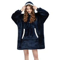 Winter Sherpa Blanket With Sleeves Ultra Plush Fleece Sweatshirt Blanket Hoodie Pink Grey Wine Blue Warm Flannel Hooded Blankets