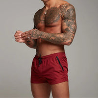 Men's Casual Fitness Pocket Zipper Short
