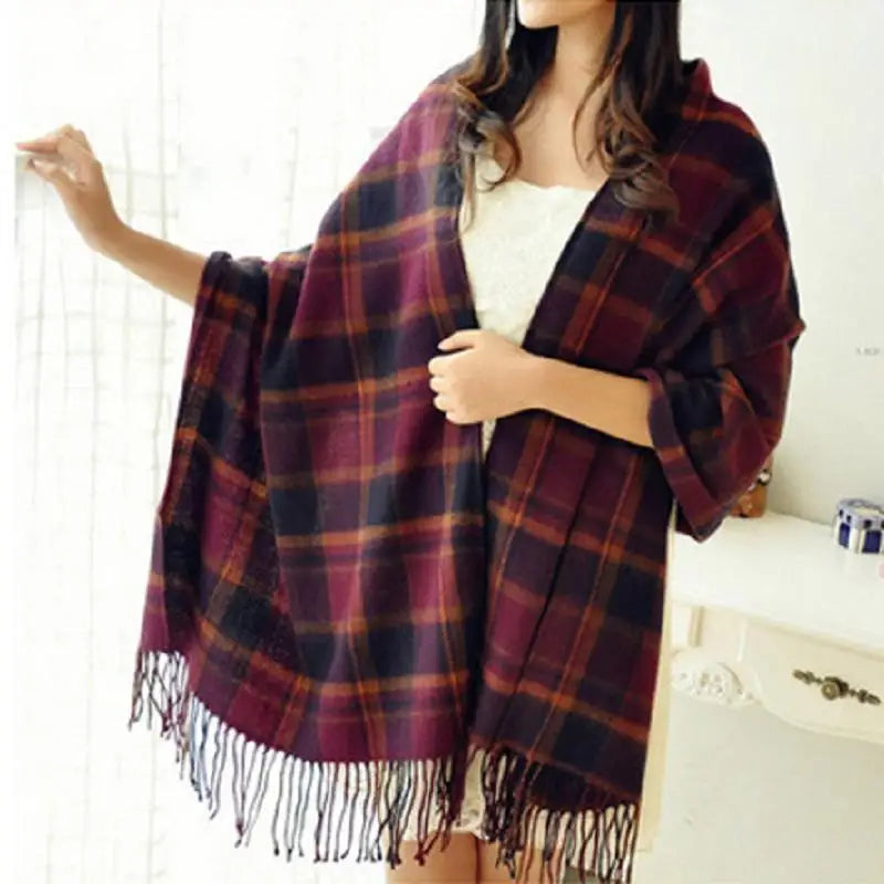 Women's Winter Lattice Scarf/Shawl