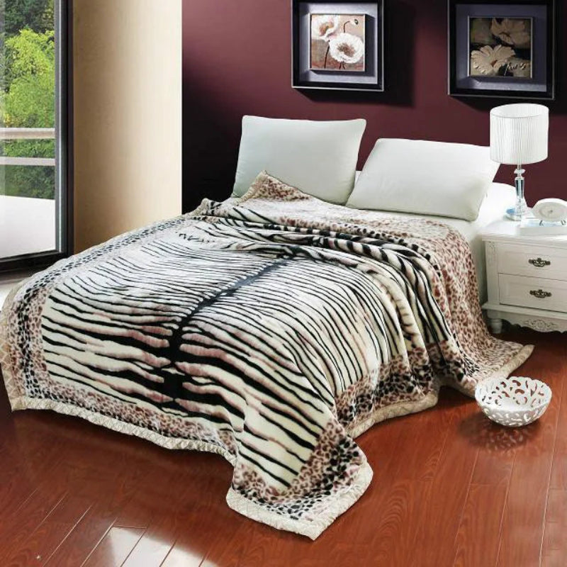 Super Soft Warm Fluffy Raschel Mink Blanket