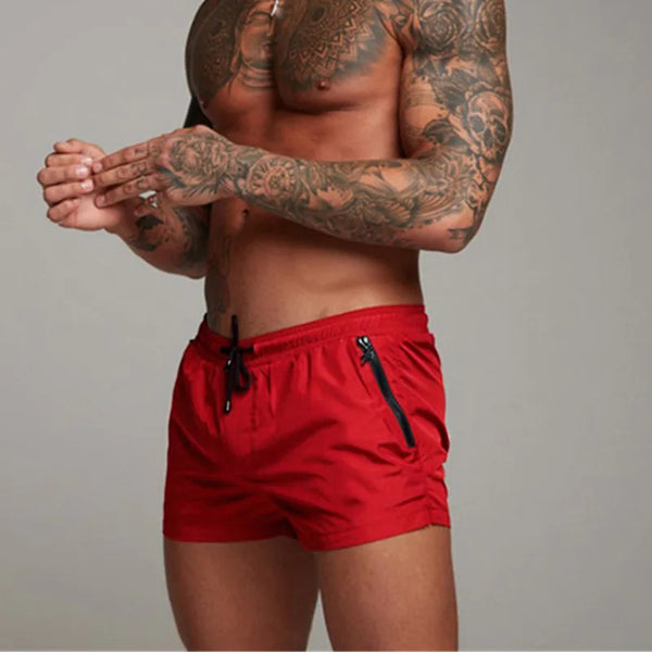 Men's Casual Fitness Pocket Zipper Short