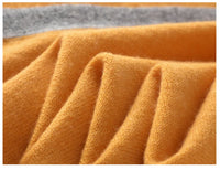 High Quality 100% Cashmere Scarf Shawl Winter New Cashmere Knitted Scarves Women Fashion Warm Neck Scarf Patchwork Color Shawl