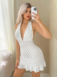 Women's Fashionable Neck Hanging Casual Dress
