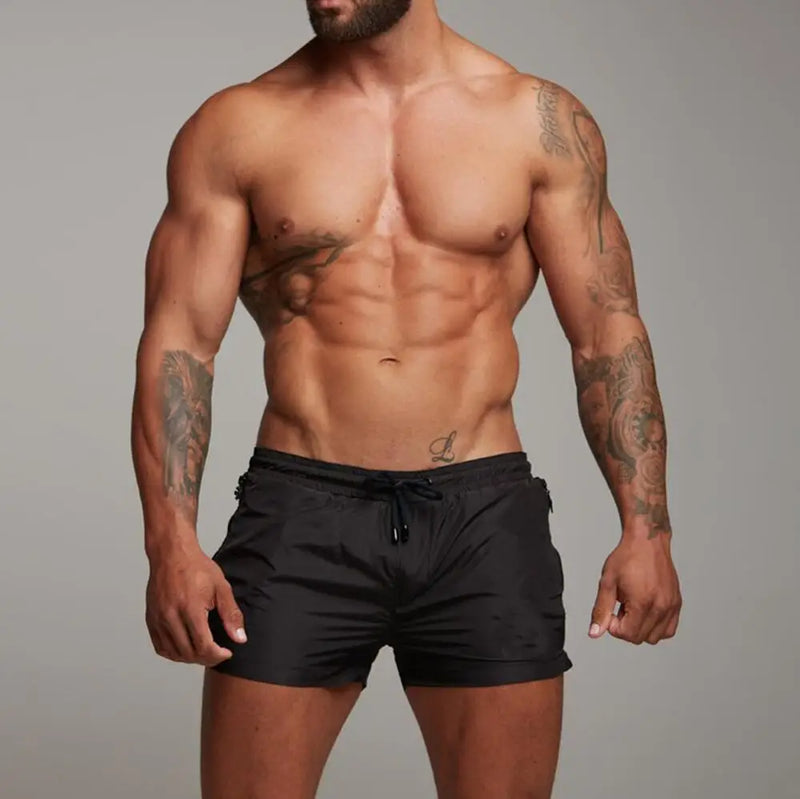Men's Casual Fitness Pocket Zipper Short
