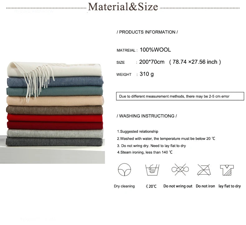 100% Women Cashmere Wool Scarf/Shawl