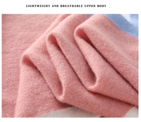 High Quality 100% Cashmere Scarf Shawl Winter New Cashmere Knitted Scarves Women Fashion Warm Neck Scarf Patchwork Color Shawl