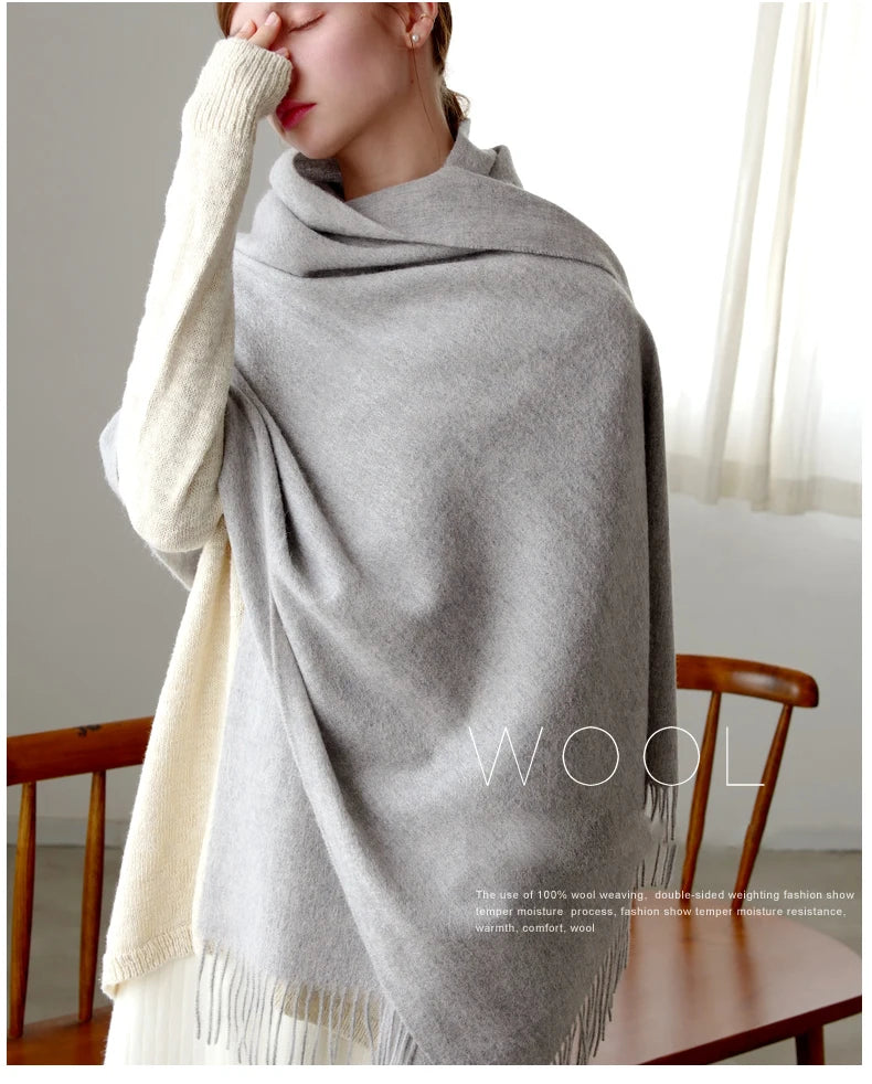 100% Women Cashmere Wool Scarf/Shawl