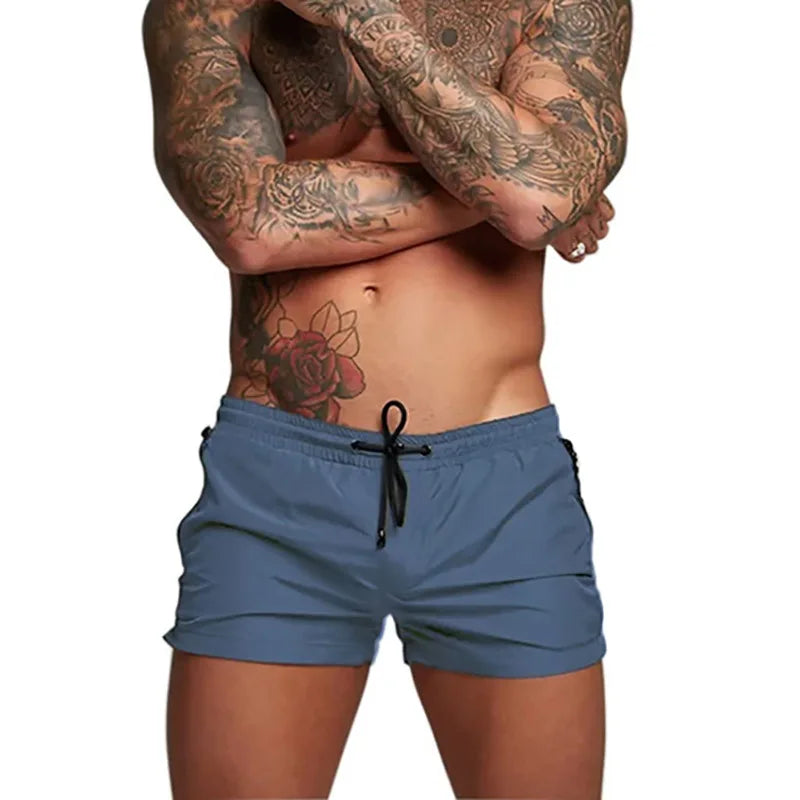 Men's Casual Fitness Pocket Zipper Short