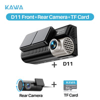 4K Wifi GPS Car Front and Rear Dash Cam with AI-ISP Color Night Vision
