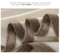 High Quality 100% Cashmere Scarf Shawl Winter New Cashmere Knitted Scarves Women Fashion Warm Neck Scarf Patchwork Color Shawl