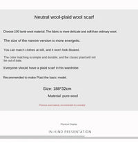 High Quality 100% Wool Scarf Men Winter Autumn Pure Wool Fashion Classic Warm Thick British Versatile Muffler Male Shawl Women