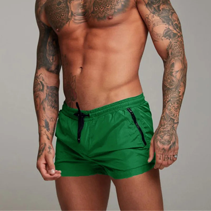 Men's Casual Fitness Pocket Zipper Short